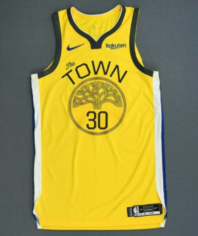 Golden State Warriors 30 Curry Earned Statement Edition Jersey player version